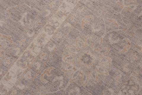 handmade Transitional Kafkaz Brown Gray Hand Knotted RECTANGLE 100% WOOL area rug 12' x 15'