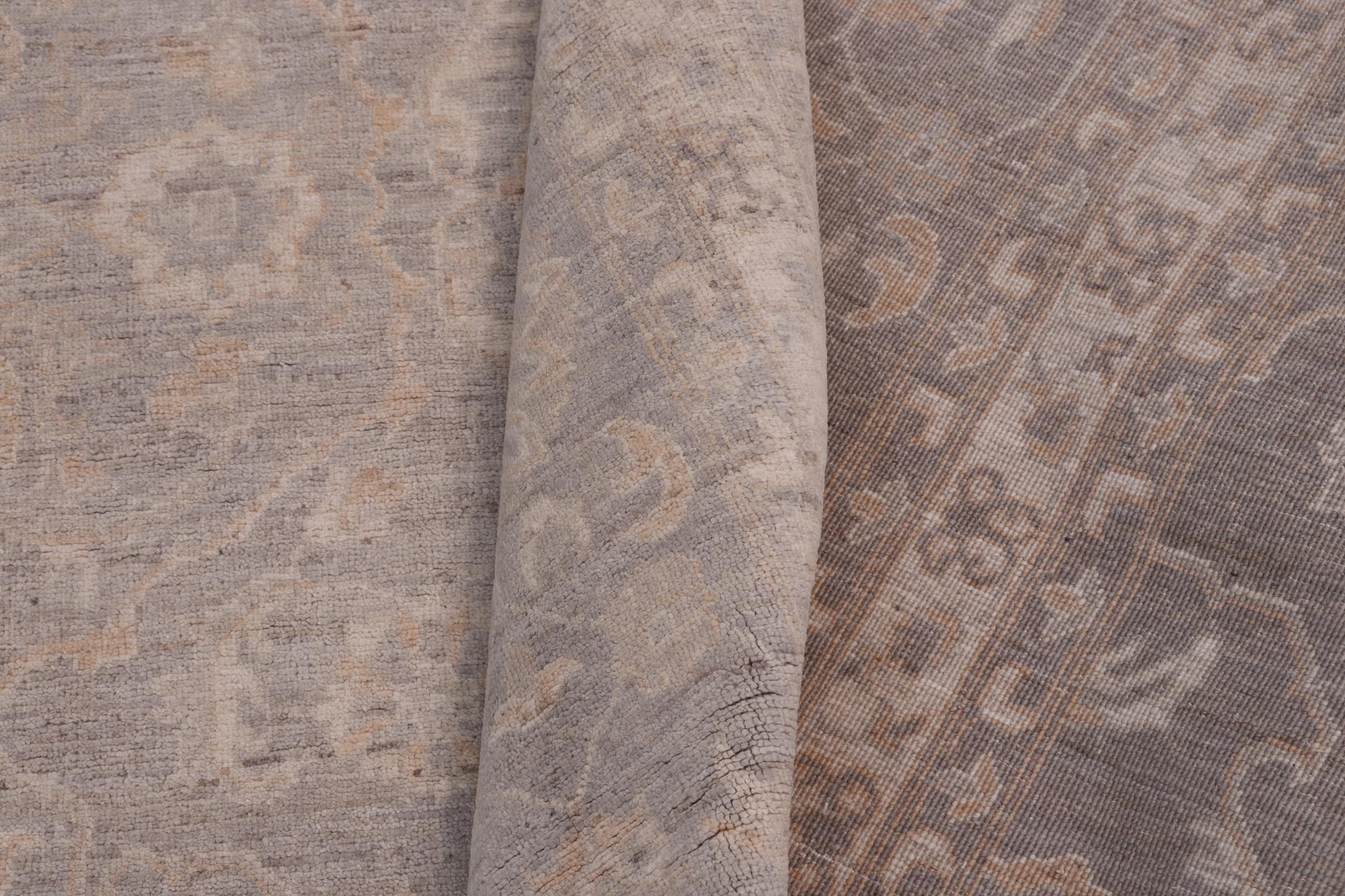 handmade Transitional Kafkaz Brown Gray Hand Knotted RECTANGLE 100% WOOL area rug 12' x 15'