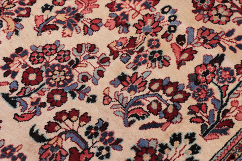 handmade Traditional Antique Beige Red Hand Knotted RECTANGLE 100% WOOL area rug 6 x 9