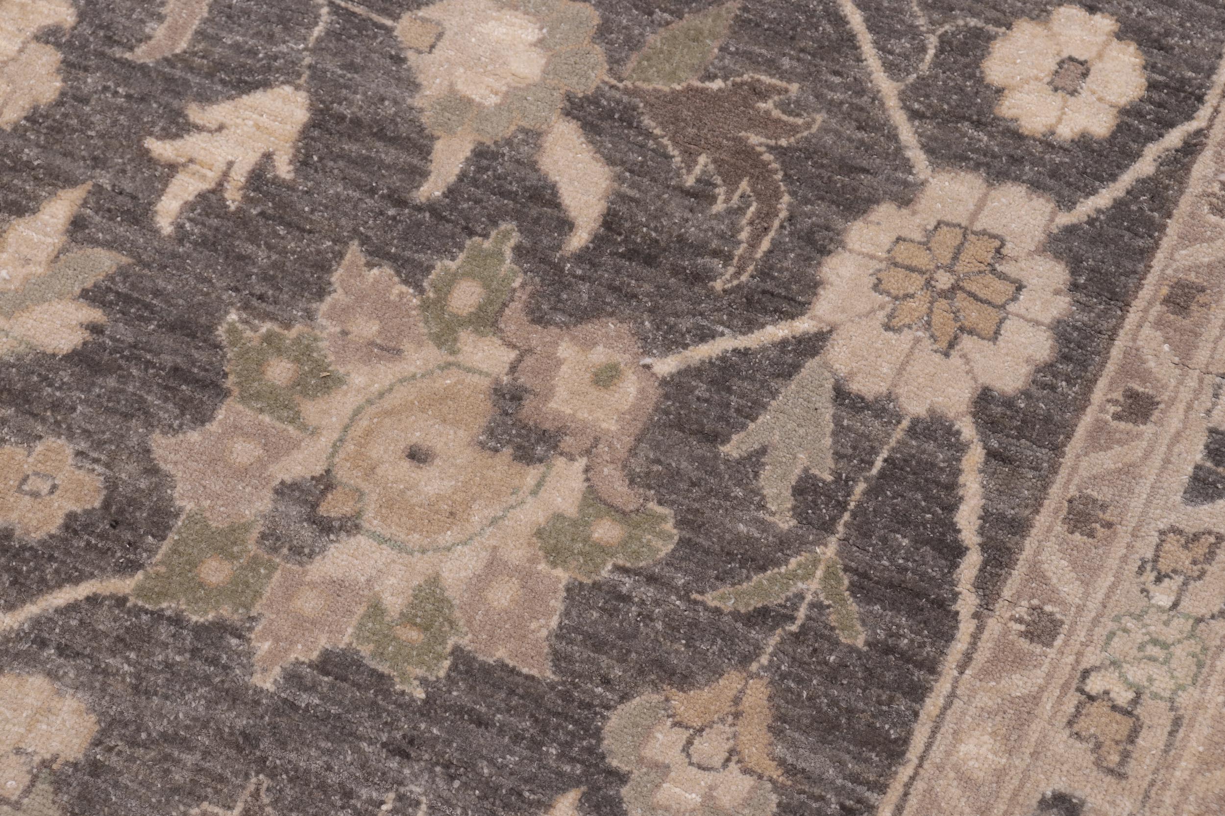 handmade Traditional Kafkaz Lt. Brown Ivory Hand Knotted RECTANGLE 100% WOOL area rug 12x15