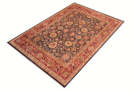 handmade Transitional Mahal Lt. Green Lt. Gray Hand Knotted RECTANGLE 100% WOOL area rug 8x10
