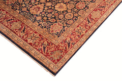 Antique Mahal Santana Green/Gray Wool Rug - 8'1'' x 9'8''