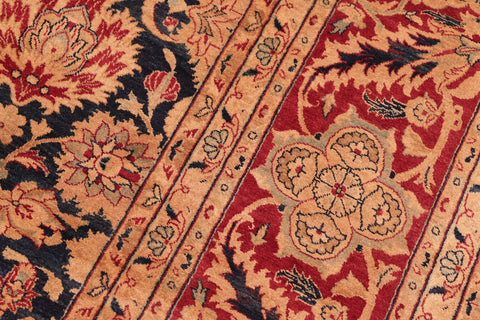 handmade Transitional Mahal Lt. Green Lt. Gray Hand Knotted RECTANGLE 100% WOOL area rug 8x10