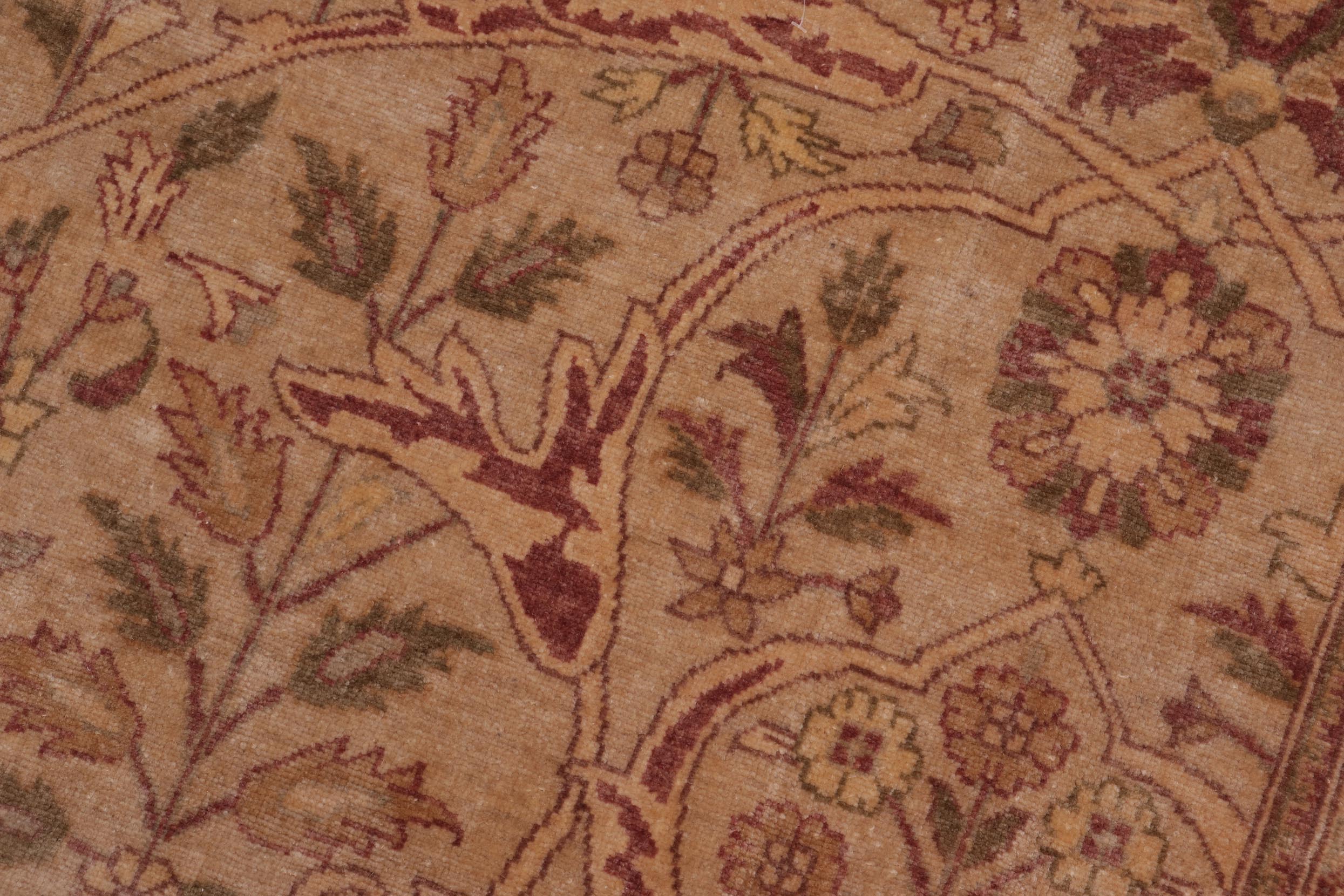 handmade Traditional Tabriz Lt. Gold Lt. Brown Hand Knotted RECTANGLE 100% WOOL area rug 9x12