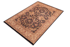 Antique Agra Joslyn Drk. Blue/Gold Wool Rug - 8'1'' x 10'5''