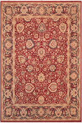 Traditional Anmol Agra Arletta Red Blue Hand Knotted Area rugs 8 x 10