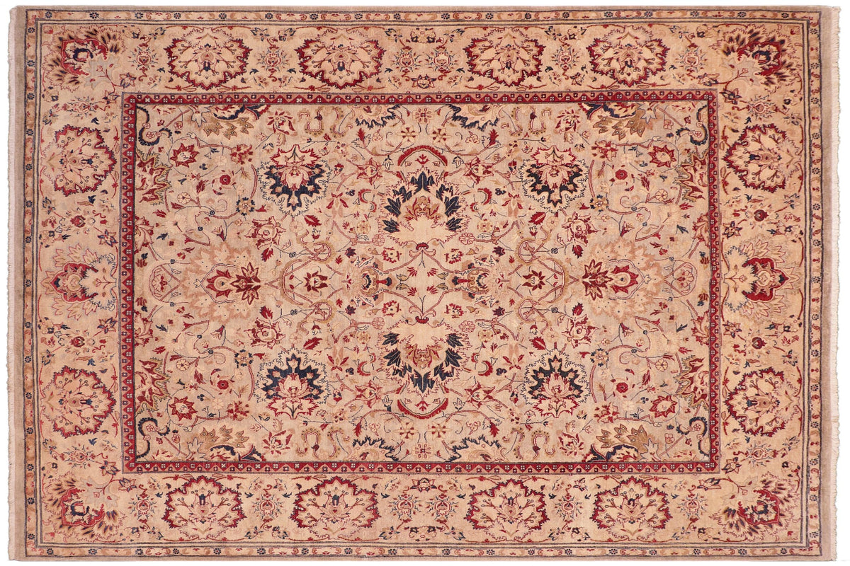 8x10 hand knotted Vegetable Dyed wool rug in gray and brown - Sultan Willia Gray/ Brown