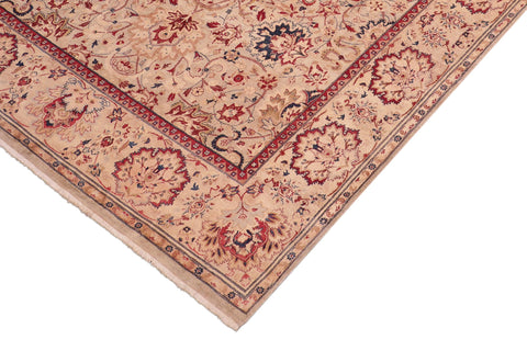 handmade Transitional Sultan Gray Lt. Brown Hand Knotted RECTANGLE 100% WOOL area rug 8x10