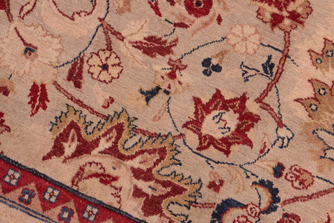 handmade Transitional Sultan Gray Lt. Brown Hand Knotted RECTANGLE 100% WOOL area rug 8x10