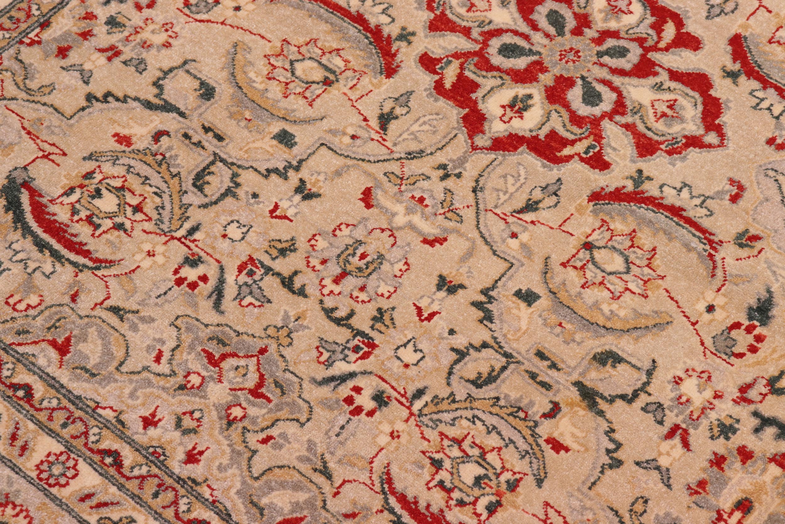 handmade Traditional Design Lt. Gray Gray Hand Knotted RECTANGLE 100% WOOL area rug 8' x 10'