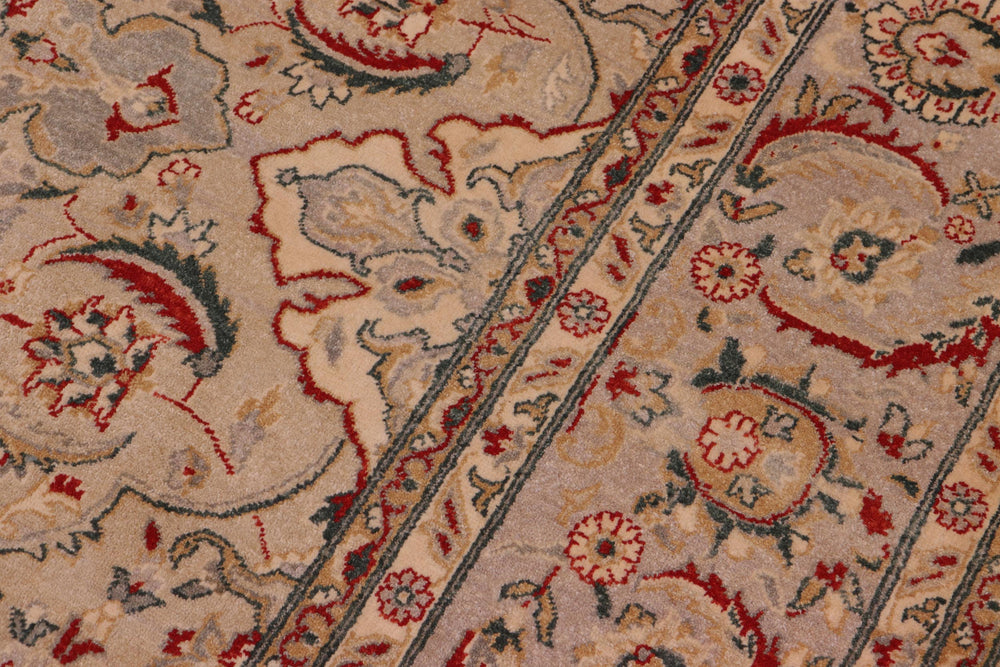 handmade Traditional Design Lt. Gray Gray Hand Knotted RECTANGLE 100% WOOL area rug 8' x 10'