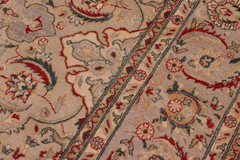 handmade Traditional Design Lt. Gray Gray Hand Knotted RECTANGLE 100% WOOL area rug 8' x 10'
