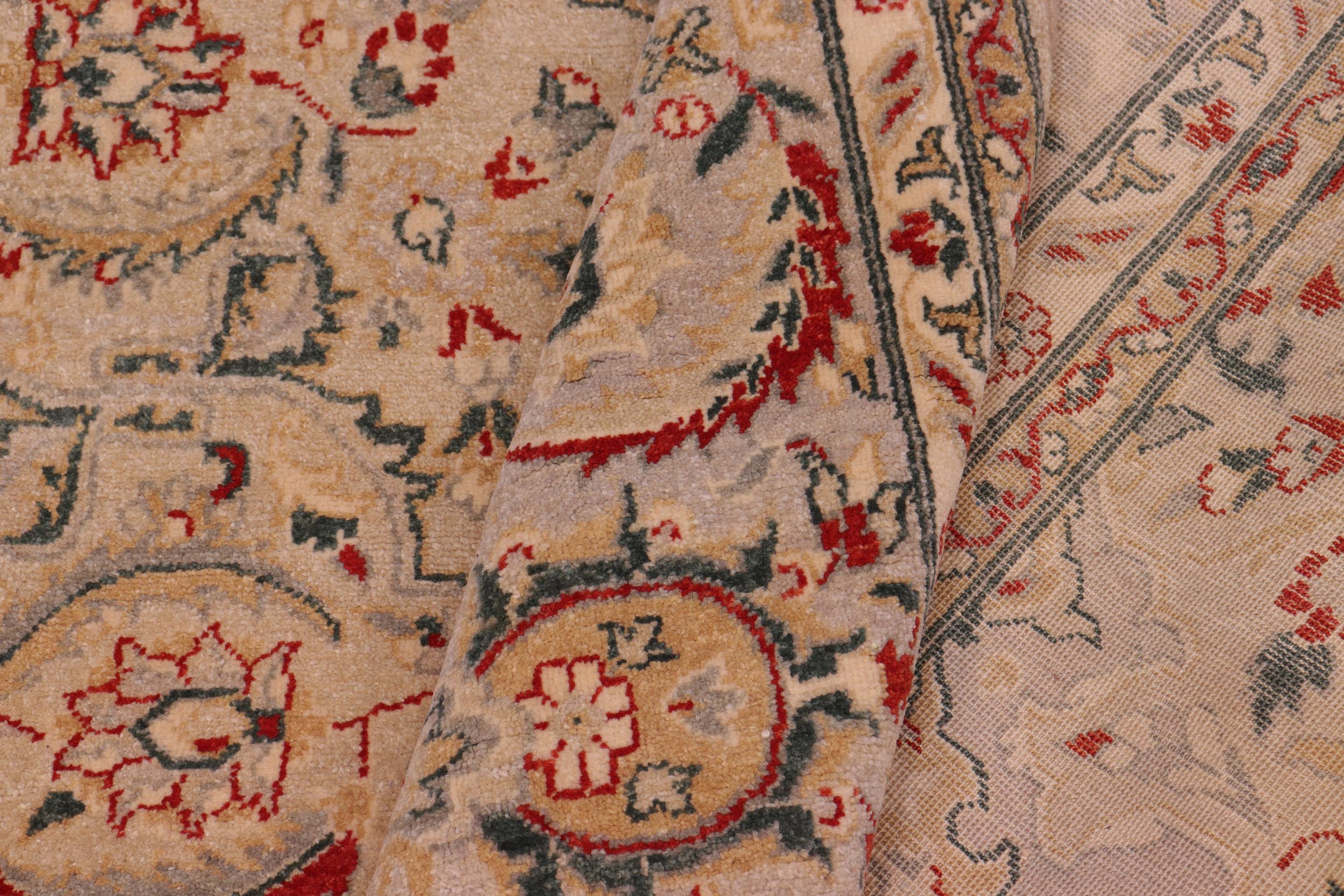 handmade Traditional Design Lt. Gray Gray Hand Knotted RECTANGLE 100% WOOL area rug 8' x 10'