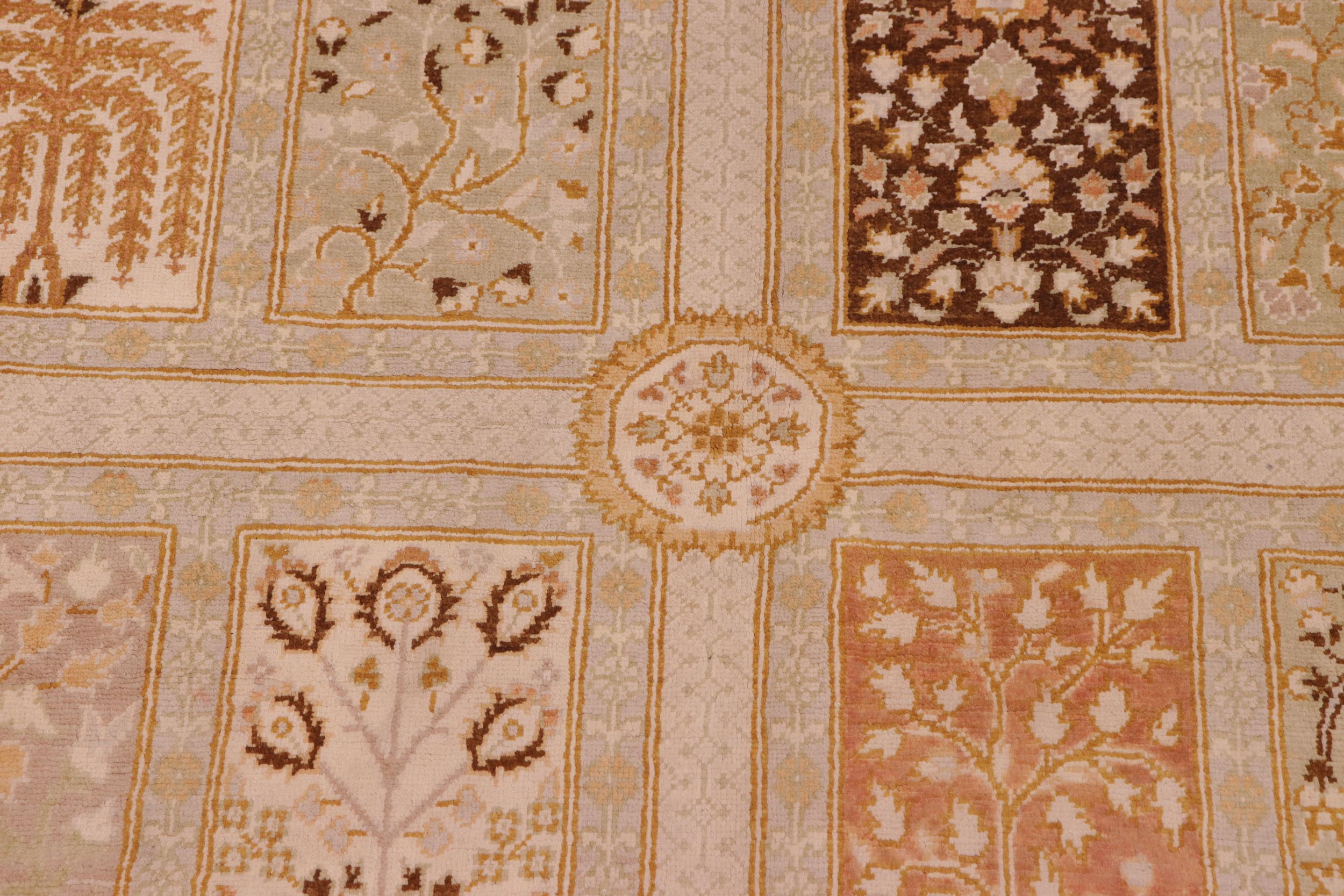 handmade Transitional Design Tan Brown Hand Knotted RECTANGLE 100% WOOL area rug 8' x 10'