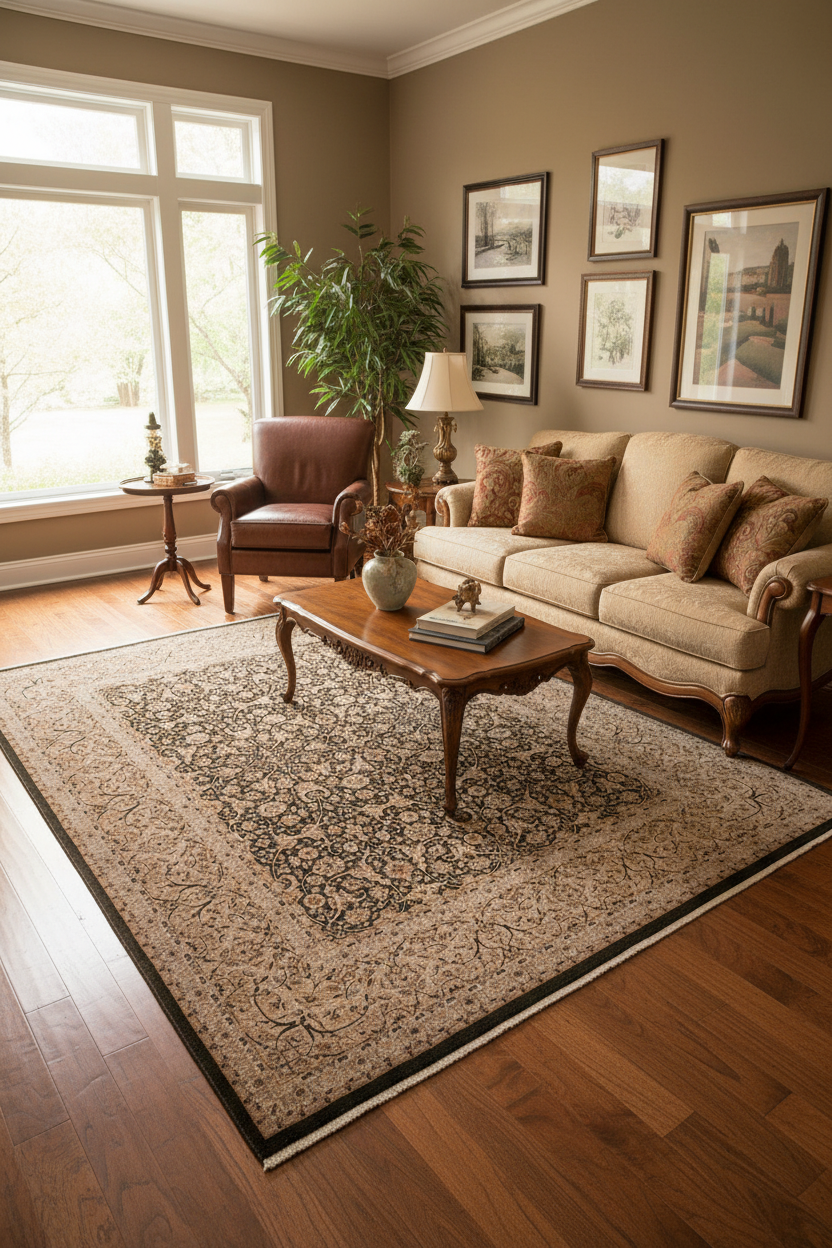 handmade Traditional Design Drk.green Lt. Gray Hand Knotted RECTANGLE 100% WOOL area rug 8' x 10'