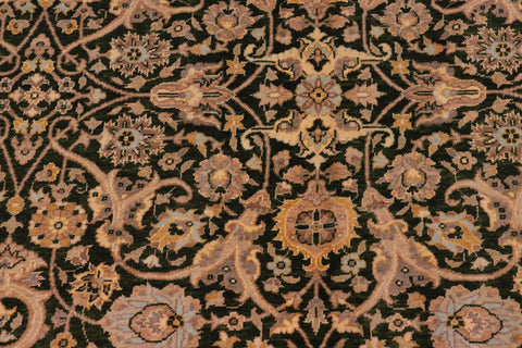 handmade Traditional Design Drk.green Lt. Gray Hand Knotted RECTANGLE 100% WOOL area rug 8' x 10'