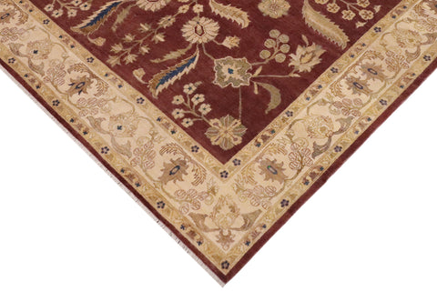 handmade Traditional Kafkaz Sienna Tan Hand Knotted RECTANGLE 100% WOOL area rug 9x11
