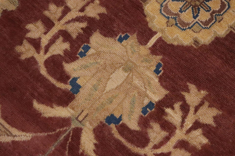 handmade Traditional Kafkaz Sienna Tan Hand Knotted RECTANGLE 100% WOOL area rug 9x11