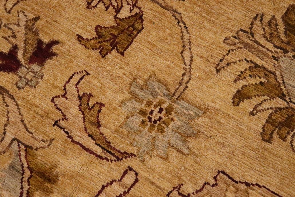 handmade Traditional Kafkaz Lt. Gold Burgundy Hand Knotted RECTANGLE 100% WOOL area rug 9 x 12