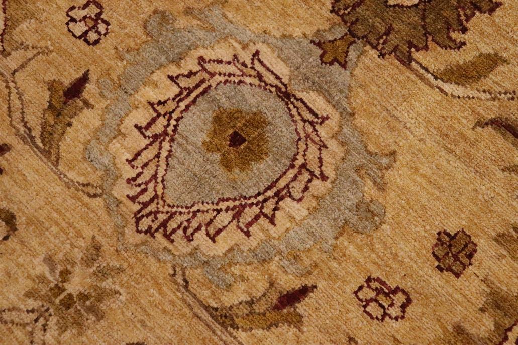 handmade Traditional Kafkaz Lt. Gold Burgundy Hand Knotted RECTANGLE 100% WOOL area rug 9 x 12