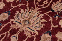 handmade Traditional Kafkaz Red Blue Hand Knotted RECTANGLE 100% WOOL area rug 9x12