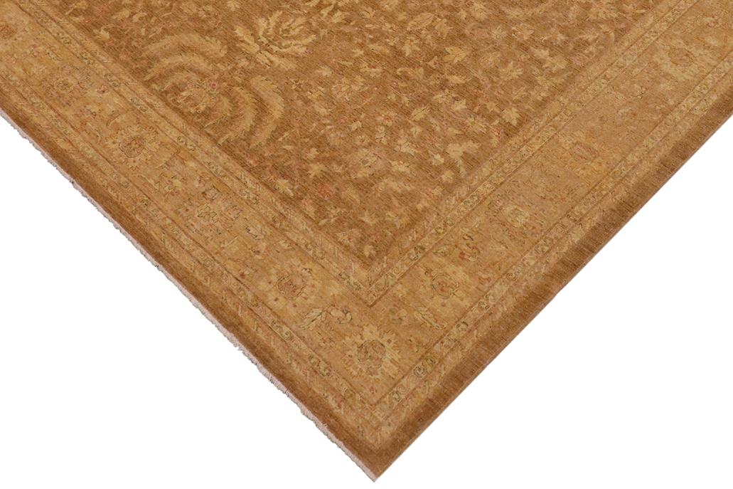 handmade Traditional Kafkaz Gold Tan Hand Knotted RECTANGLE 100% WOOL area rug 10 x 12