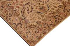 handmade Traditional Kafkaz Beige Tan Hand Knotted RECTANGLE 100% WOOL area rug 9 x 12