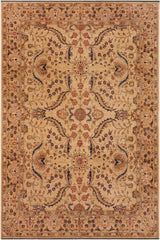 handmade Traditional Kafkaz Beige Tan Hand Knotted RECTANGLE 100% WOOL area rug 9 x 12