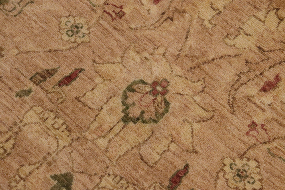 handmade Traditional Kafkaz Tan Lt. Gold Hand Knotted RECTANGLE 100% WOOL area rug 9x12