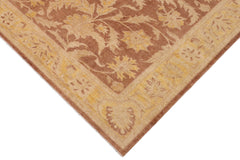 handmade Traditional Kafkaz Lt. Brown Gold Hand Knotted RECTANGLE 100% WOOL area rug 9x12