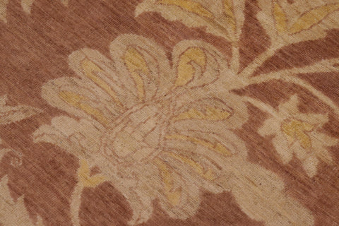 handmade Traditional Kafkaz Lt. Brown Gold Hand Knotted RECTANGLE 100% WOOL area rug 9x12