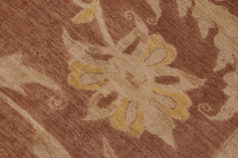 handmade Traditional Kafkaz Lt. Brown Gold Hand Knotted RECTANGLE 100% WOOL area rug 9x12