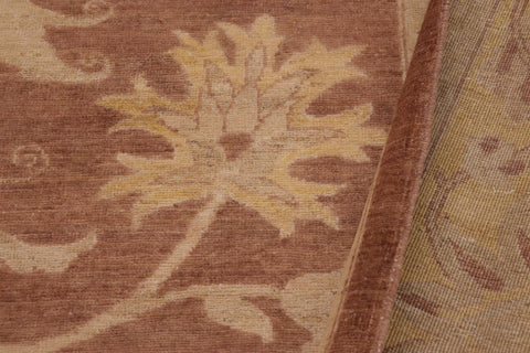 handmade Traditional Kafkaz Lt. Brown Gold Hand Knotted RECTANGLE 100% WOOL area rug 9x12