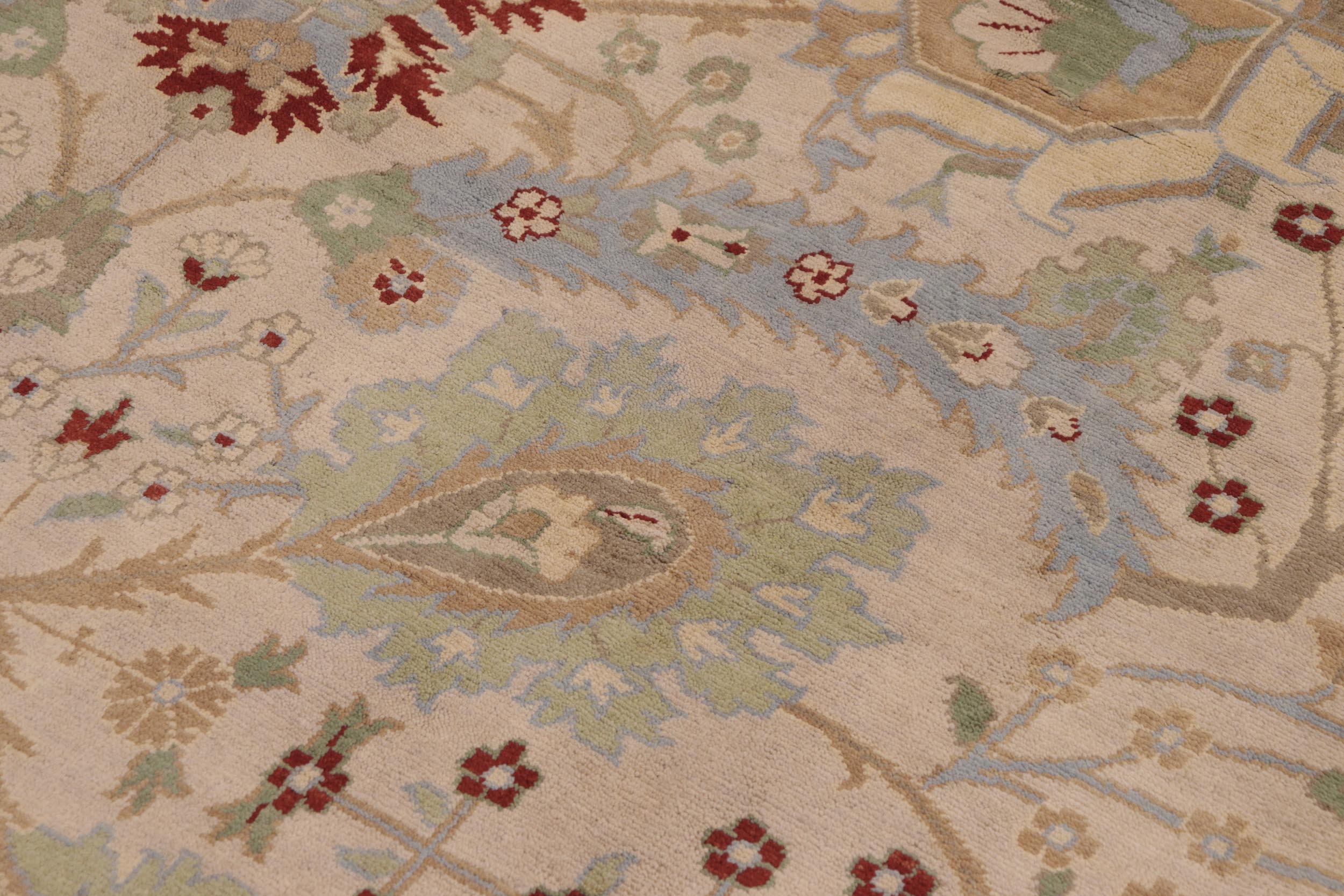 handmade Traditional Kafkaz Beige Rust Hand Knotted RECTANGLE 100% WOOL area rug 9x12