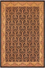handmade Transitional Kafkaz Brown Tan Hand Knotted RECTANGLE 100% WOOL area rug 9 x 12