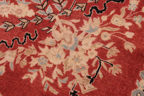 handmade Transitional Kafkaz Rust Black Hand Knotted RECTANGLE 100% WOOL area rug 9' x 12'