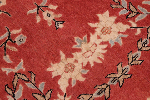 handmade Transitional Kafkaz Rust Black Hand Knotted RECTANGLE 100% WOOL area rug 9' x 12'