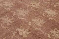 handmade Modern Kafkaz Lt. Brown Tan Hand Knotted RECTANGLE 100% WOOL area rug 9' x 12'