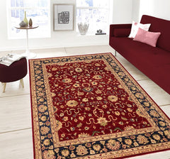 handmade Traditional Kafkaz Red Blue Hand Knotted RECTANGLE 100% WOOL area rug 9 x 12