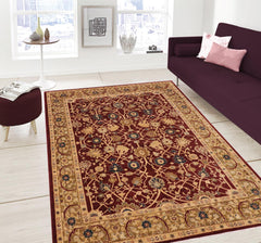 handmade Traditional Kafkaz Wine Red Olive Green Hand Knotted RECTANGLE 100% WOOL area rug 9x12