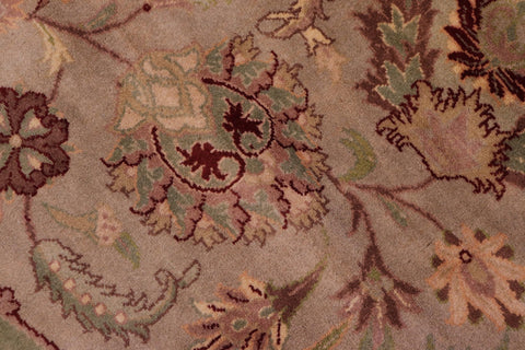 handmade Traditional Agra Lt. Green Lt. Green Hand Knotted RECTANGLE 100% WOOL area rug 9x12