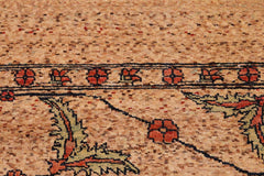 handmade Modern Gabbeh Beige Rust Hand Knotted RECTANGLE 100% WOOL area rug 6  x 9 