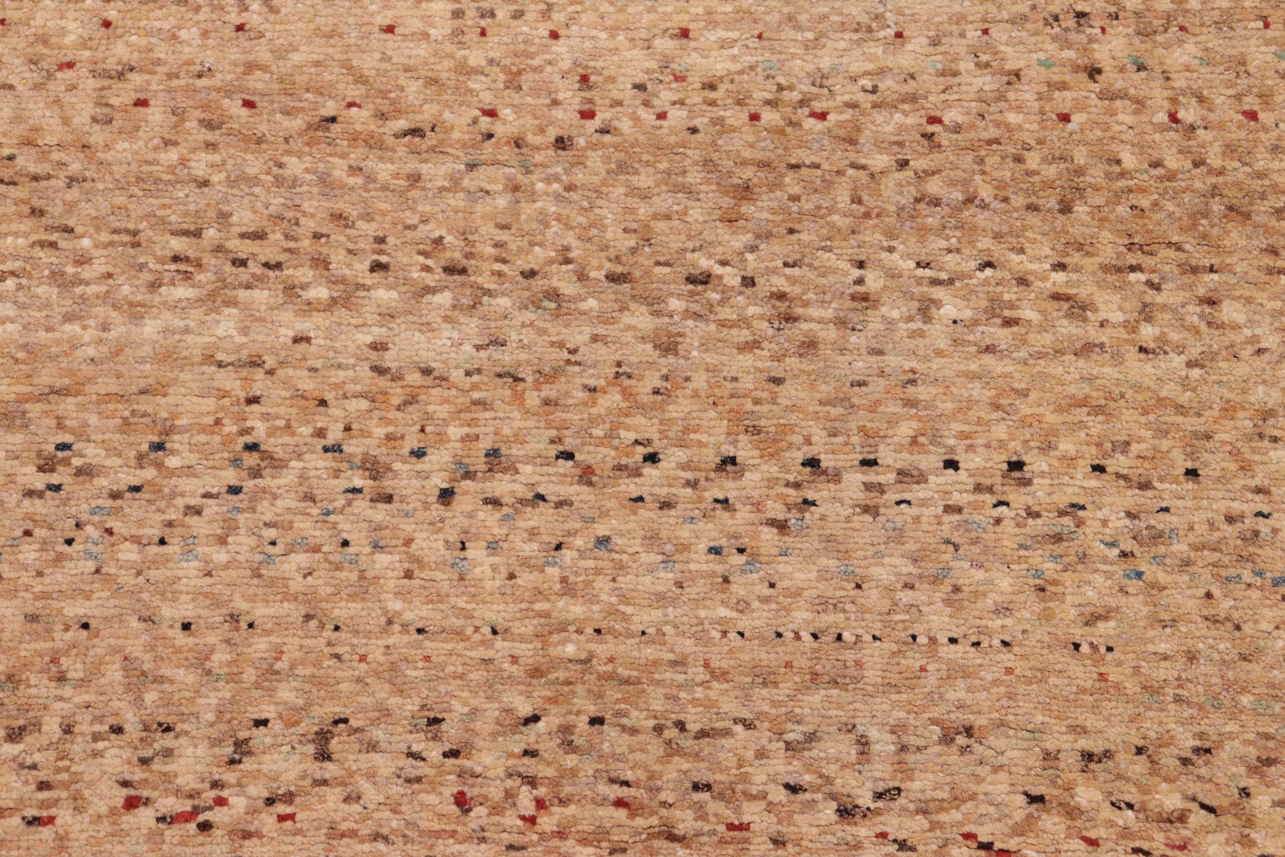 handmade Modern Gabbeh Beige Rust Hand Knotted RECTANGLE 100% WOOL area rug 6' x 9'