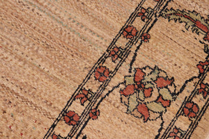 handmade Modern Gabbeh Beige Rust Hand Knotted RECTANGLE 100% WOOL area rug 6' x 9'