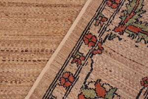 handmade Modern Gabbeh Beige Rust Hand Knotted RECTANGLE 100% WOOL area rug 6' x 9'