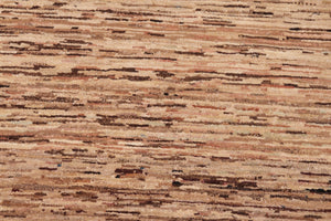 handmade Modern Gabbeh Beige Rust Hand Knotted RECTANGLE 100% WOOL area rug 6' x 9'