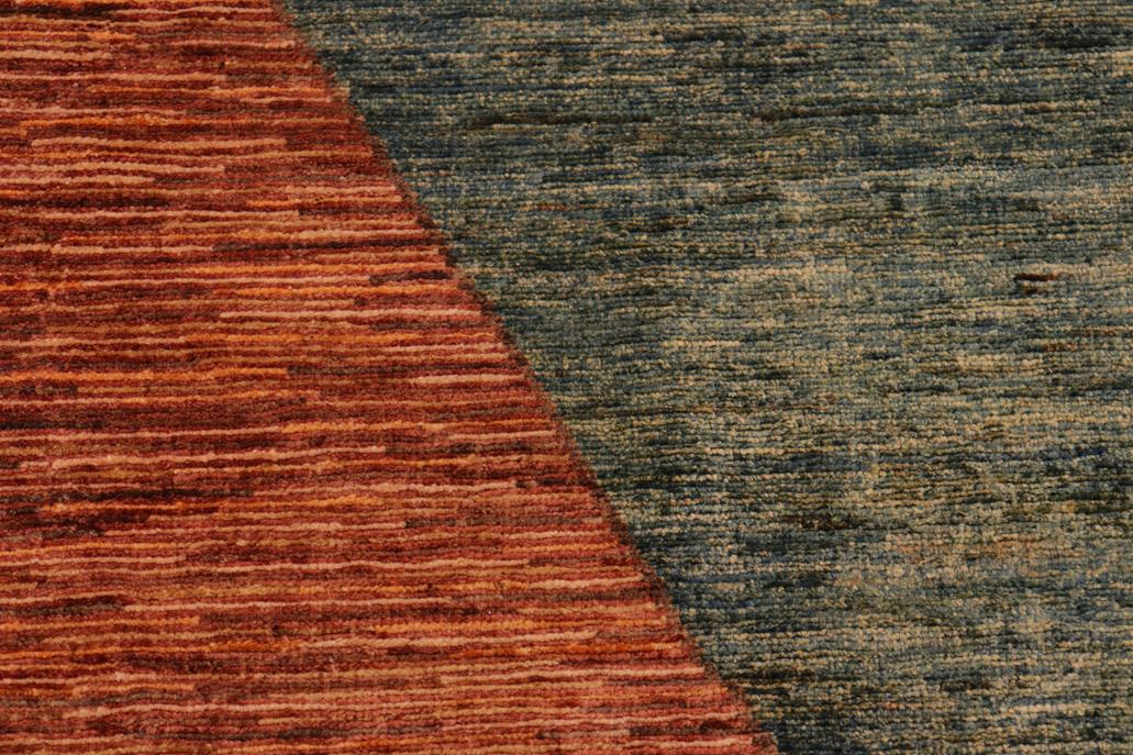 handmade Modern Gabbeh Rust Brown Hand Knotted RECTANGLE 100% WOOL area rug 7  x 10 