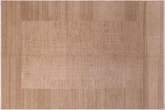 handmade Modern Gabbeh Tan Beige Hand Knotted RECTANGLE 100% WOOL area rug 6' x 9'