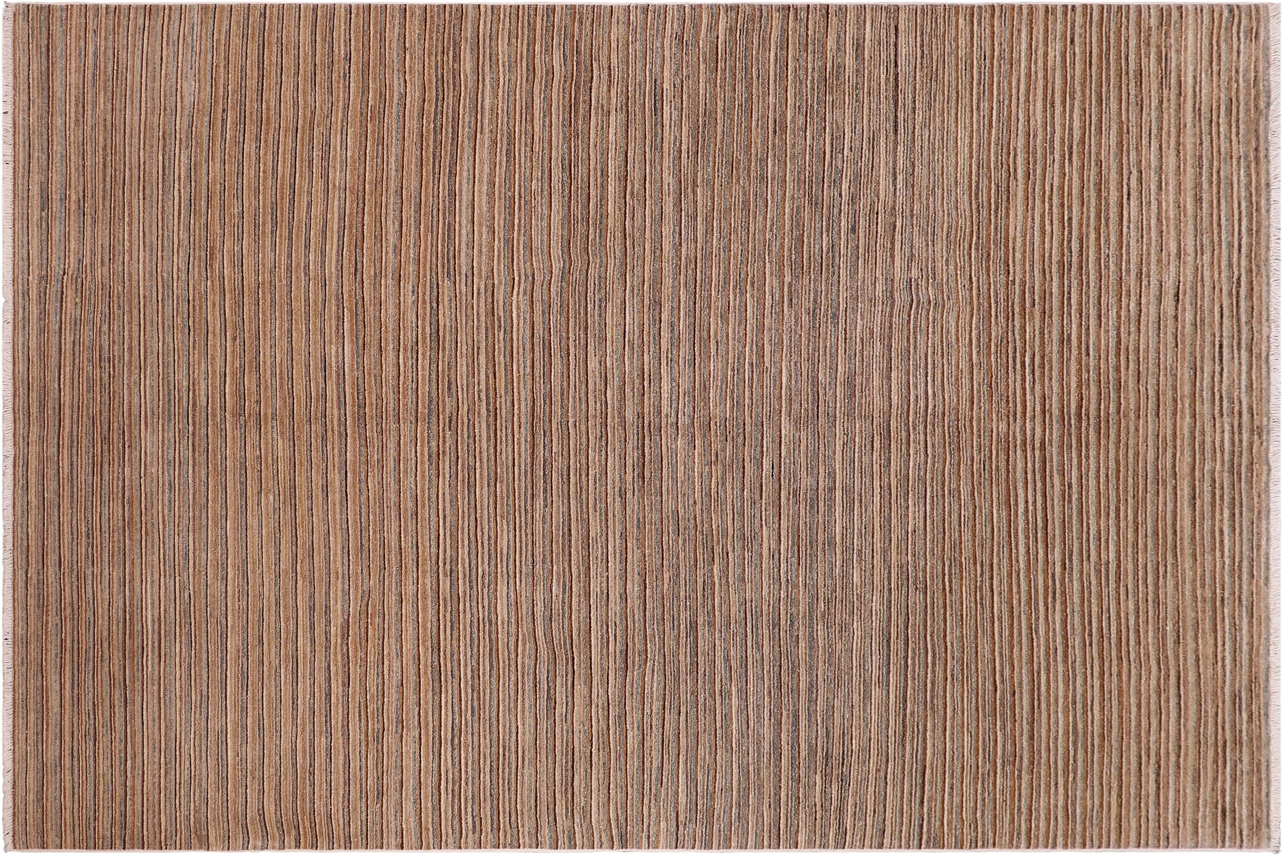 handmade Modern Gabbeh Beige Rust Hand Knotted RECTANGLE 100% WOOL area rug 6' x 9'