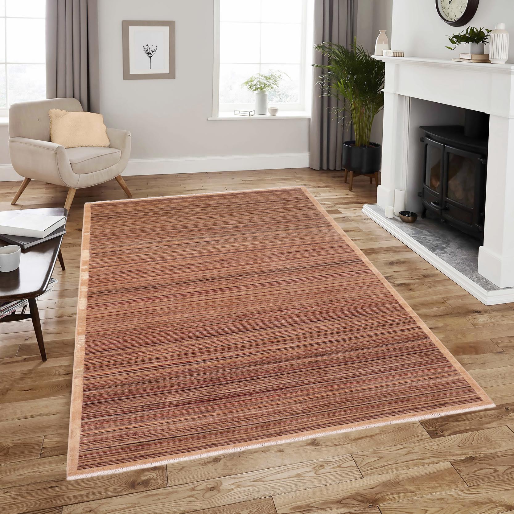 handmade Modern Gabbeh Tan Beige Hand Knotted RECTANGLE 100% WOOL area rug 6' x 9'